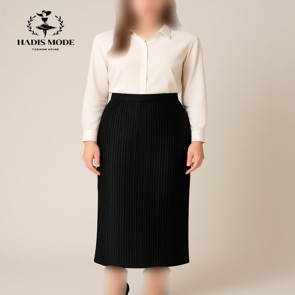 دامن پلیسه ریز ساتن راسته زنانه