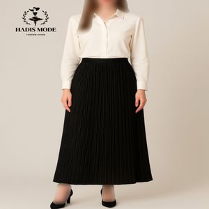 دامن پلیسه ساتن کلوش زنانه