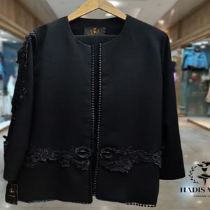 خرید اینترنتی قیمت کت و شلوار مجلسی زنانه کرپ مرویجت رز