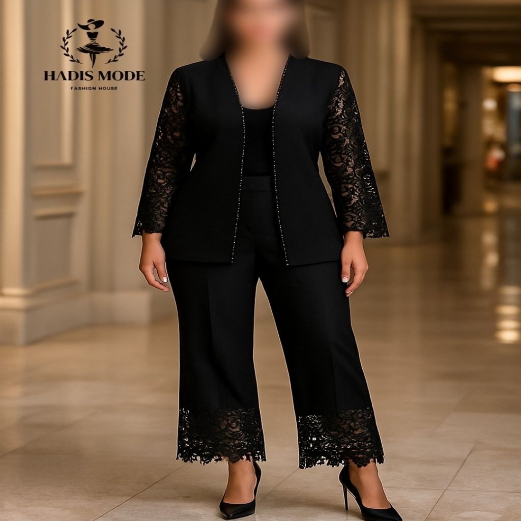 خرید اینترنتی قیمت کت و شلوار مجلسی زنانه کرپ مرویجت رامونا