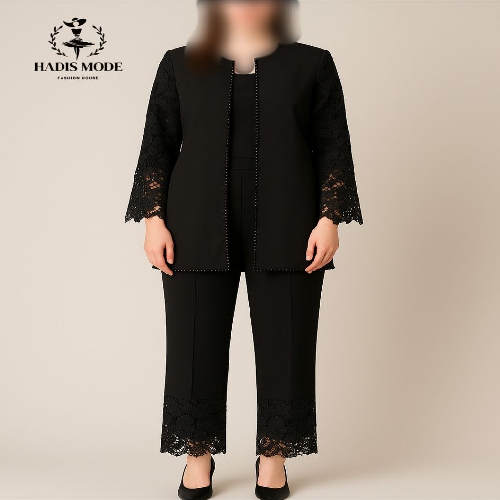 خرید اینترنتی قیمت کت و شلوار مجلسی زنانه کرپ مرویجت سوفیا