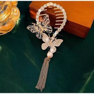 قیمت ارزان گیره گوجه ای پروانه نگینی آویزدار