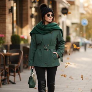 خرید انلاین بارونی آستردار مزونی مدل الین