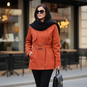 خرید آنلاین بارونی آستردار مزونی مدل الین