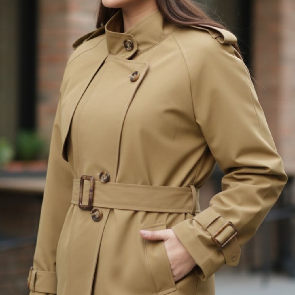 خرید انلاین بارونی آستردار مزونی مدل الین