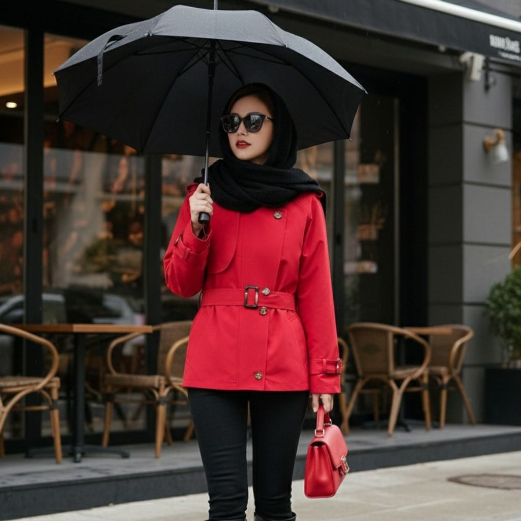 قیمت بارونی آستردار مزونی مدل الین