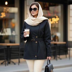 قیمت بارونی آستردار مزونی مدل الین