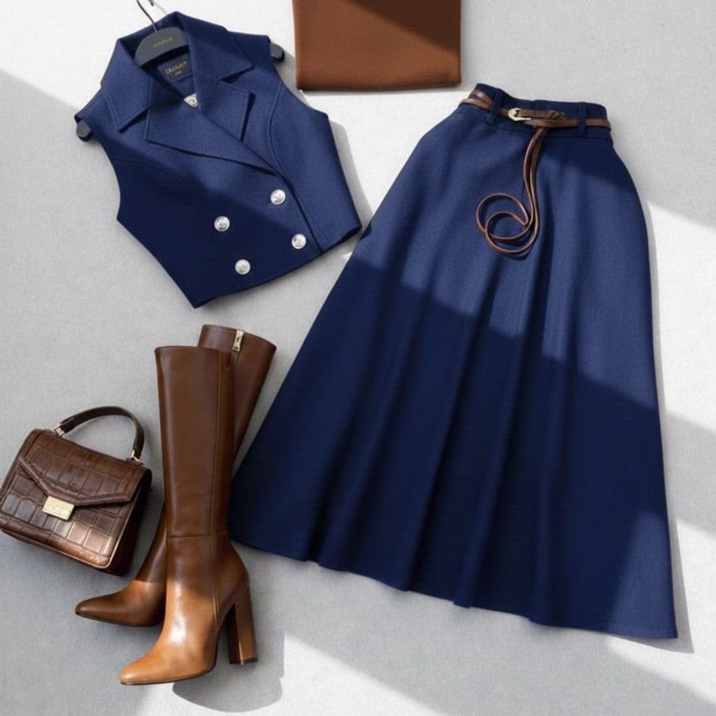 خرید آنلاین جلیقه دامن نگاه نورا