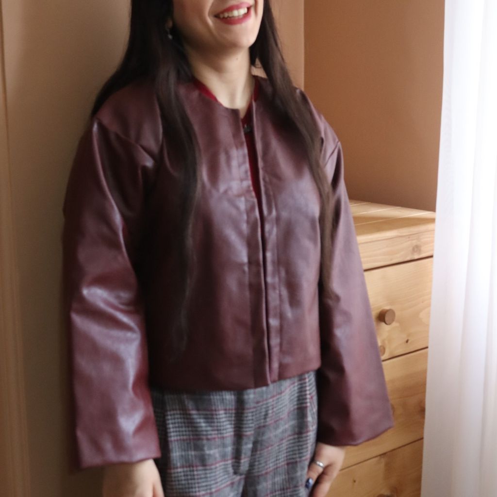 قیمت کت چرم مات زنانه کوتاه