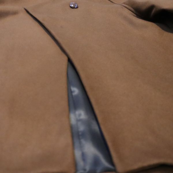 پالتو کوتاه زنانه قهوه ای آستردار