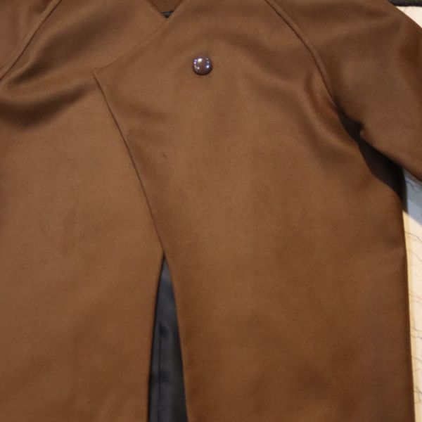 پالتو کوتاه زنانه قهوه ای آستردار