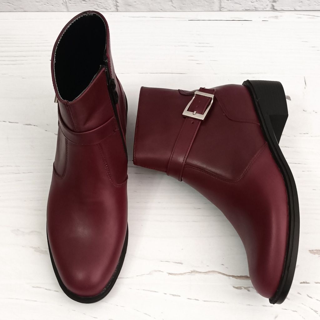 قیمت نیم بوت زنانه اسپرت چرم طبیعی مدل کاترین زرشکی