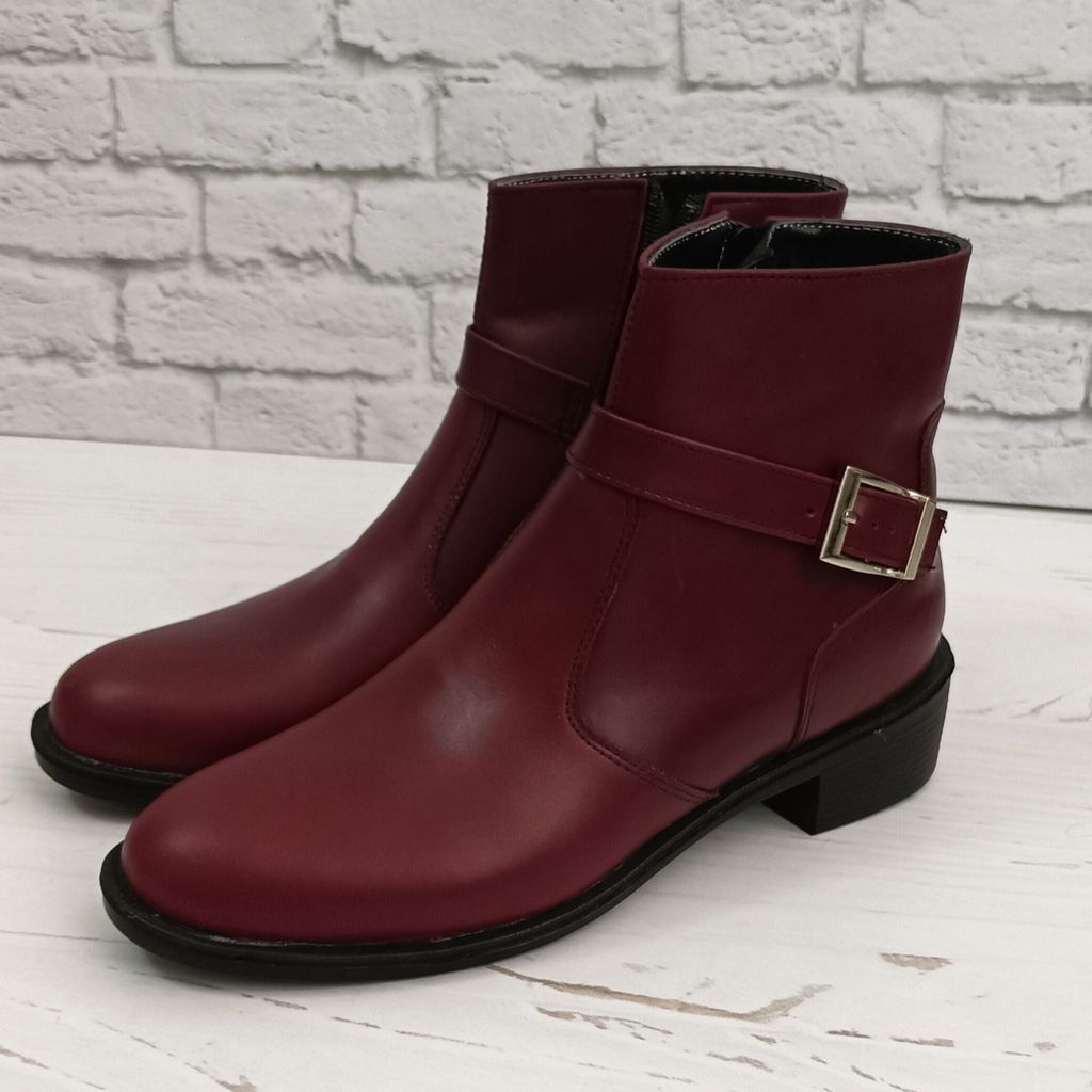 قیمت ارزان نیم بوت زنانه اسپرت چرم طبیعی مدل کاترین زرشکی