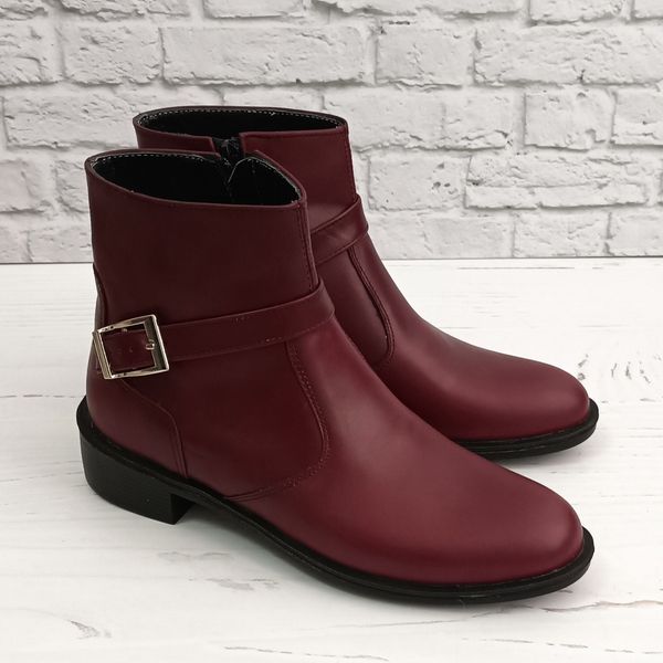 نیم بوت زنانه اسپرت چرم طبیعی مدل کاترین زرشکی