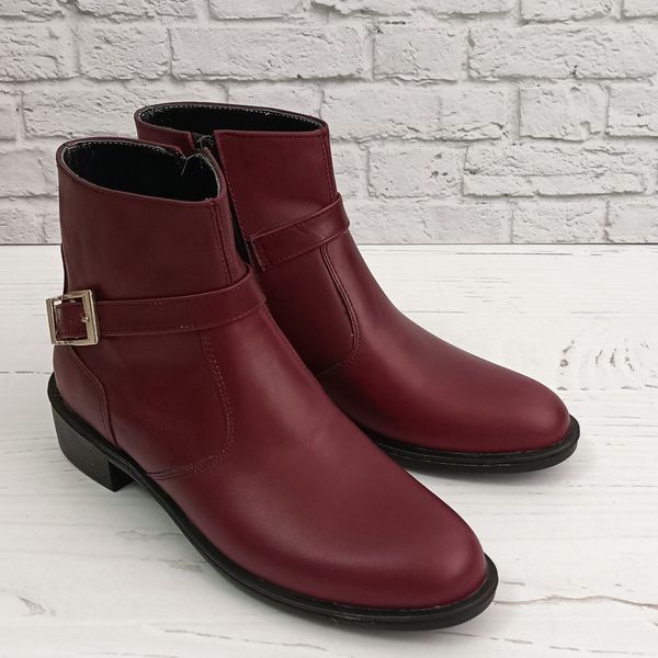 نیم بوت زنانه اسپرت چرم طبیعی مدل کاترین زرشکی