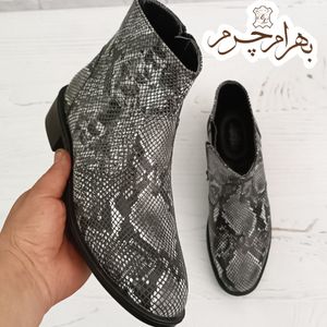 خرید آنلاین نیم بوت زنانه اسپرت چرم طبیعی مدل ناتالی پوست ماری