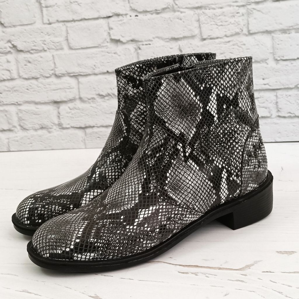 خرید انلاین نیم بوت زنانه اسپرت چرم طبیعی مدل ناتالی پوست ماری