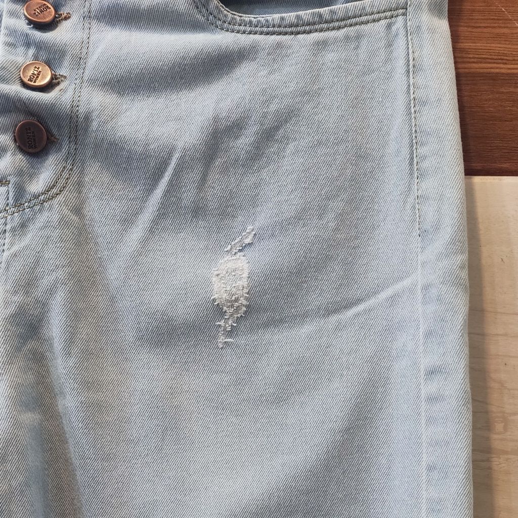 خرید انلاین شلوار لی زنانه مام آبی روشن کد roniz