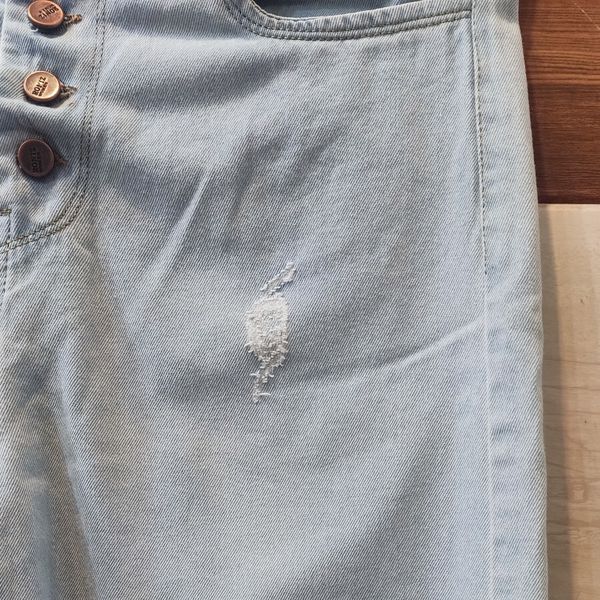 شلوار لی زنانه مام آبی روشن کد roniz