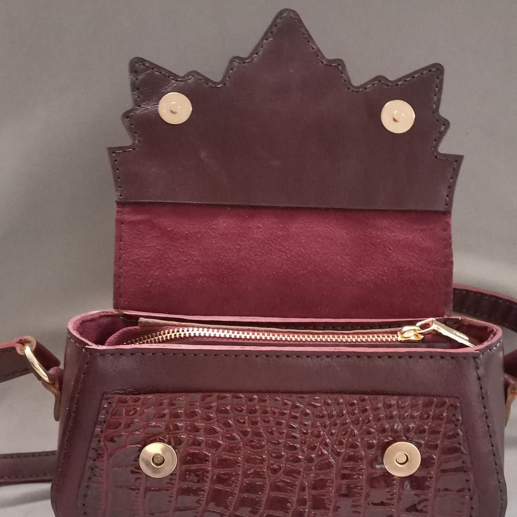 قیمت کیف رودوشی چرم مدل برگ