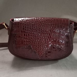 کیف رودوشی چرم مدل برگ