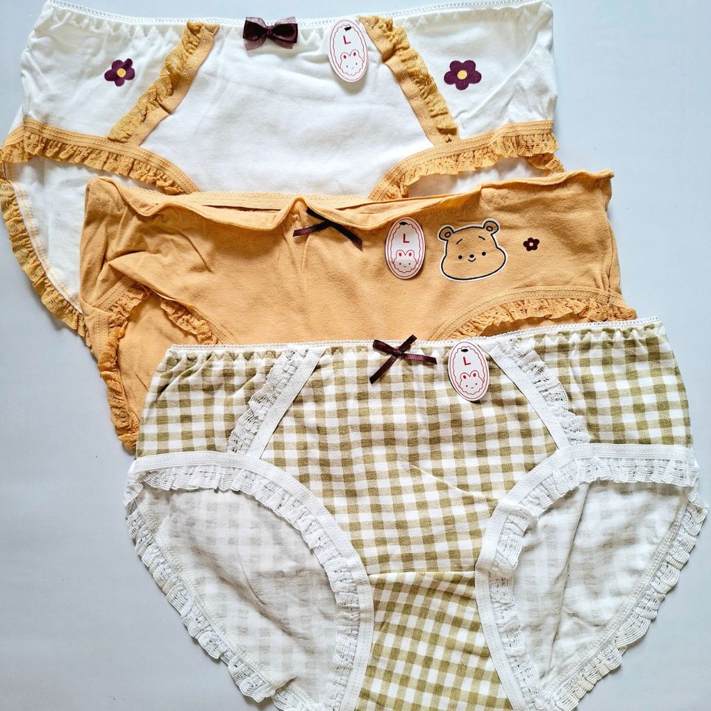 قیمت شورت عروسکی نخی بسته 3 عددی سایز لارج مناسب دخترانه نوجوان و زنانه 36 و 38