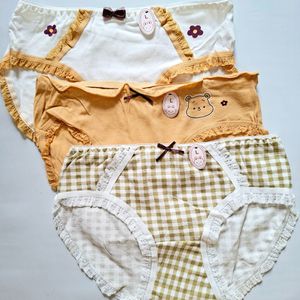 قیمت شورت عروسکی نخی بسته 3 عددی سایز لارج مناسب دخترانه نوجوان و زنانه 36 و 38