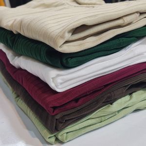 تیشرت زنانه کبریتی یقه سه سانتی 250