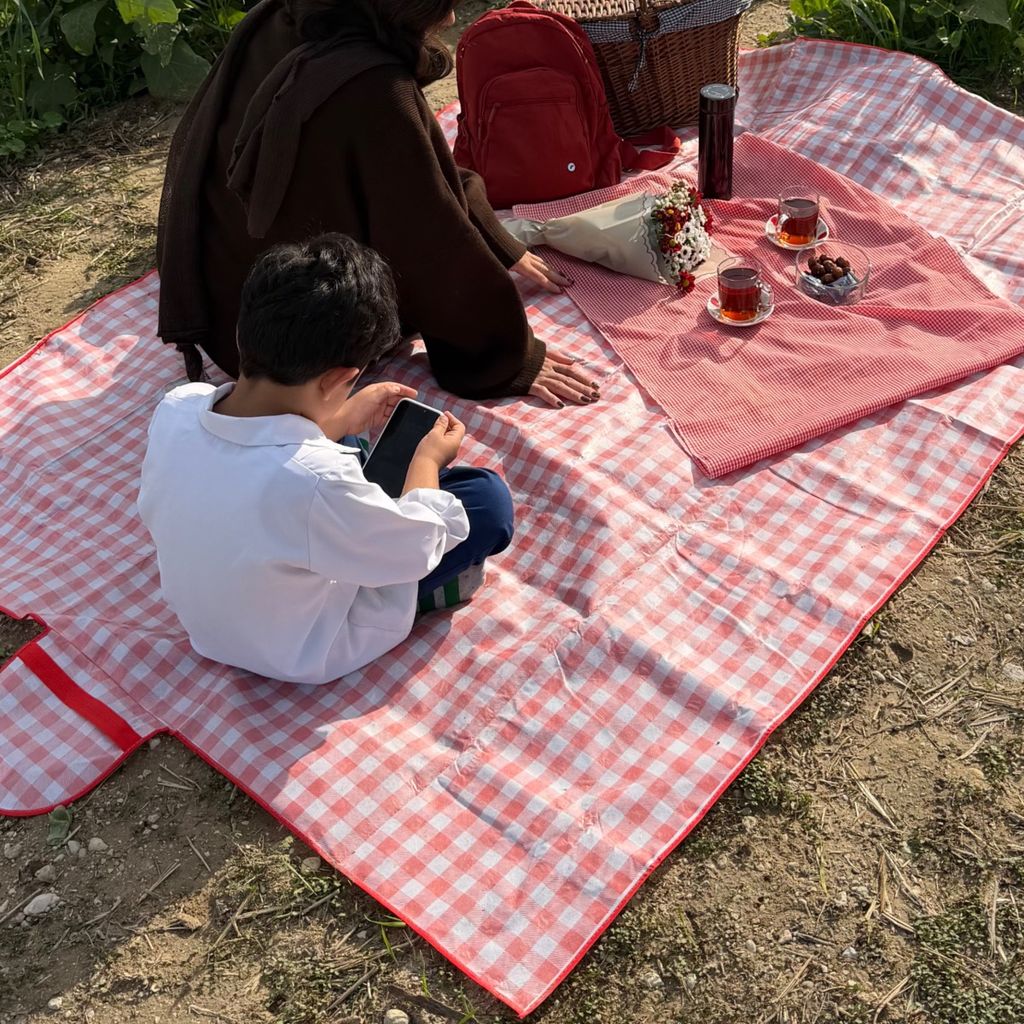 خرید اینترنتی زیرانداز تاشو مسافرتی/چارخونه/پینترستی