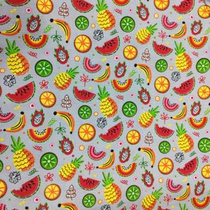 خرید اینترنتی پارچه آشپزخانه پلی پنبه طرح میوه عرض 1.5 متر کد B