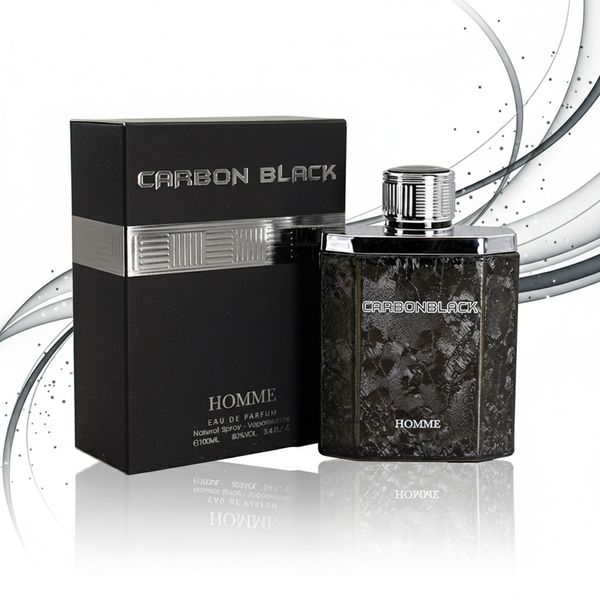 عطر اصل امارات خاص مردانه کربن بلک فراگرنس ورد -100 میل - گرم و تلخ