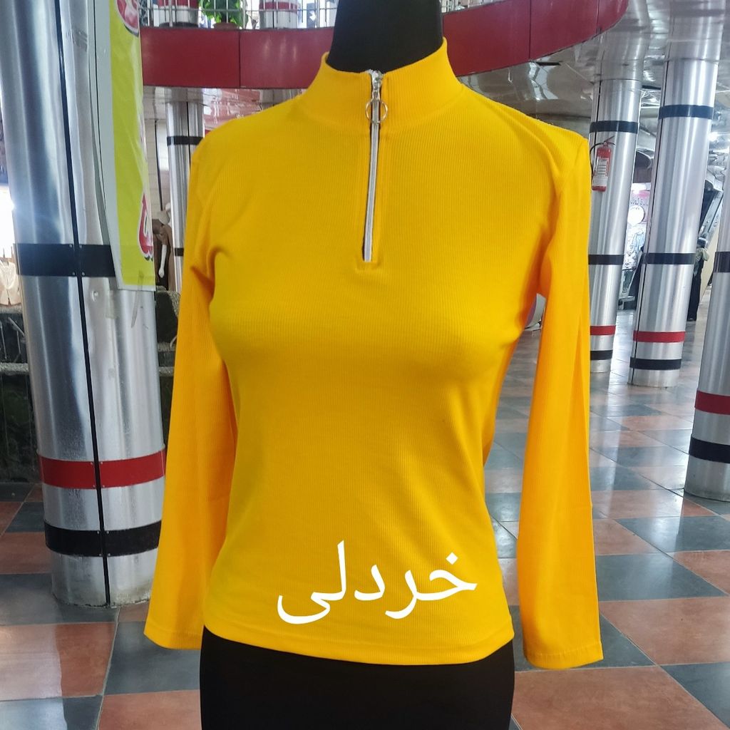 خرید آنلاین بلوز نیم زیپ کبریتی