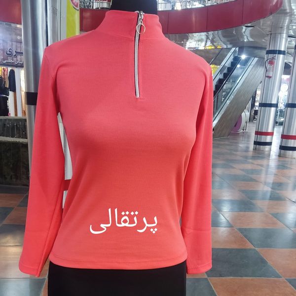 بلوز نیم زیپ کبریتی