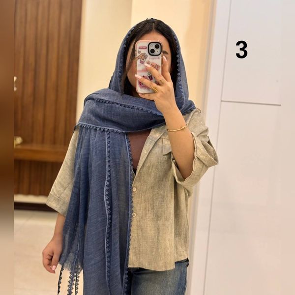 شال کنفی بهاره دانتل شکوفه