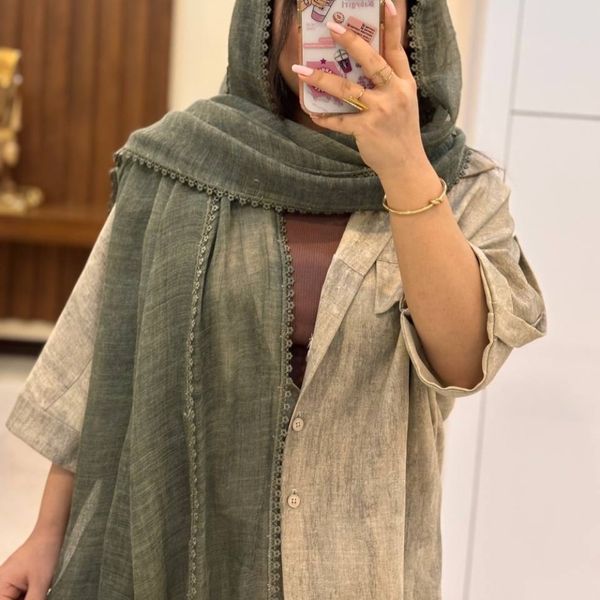 شال کنفی بهاره دانتل شکوفه