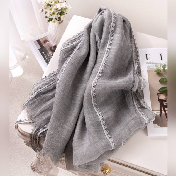 شال کنفی بهاره دانتل شکوفه