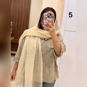 مشخصات شال کنفی بهاره دانتل شکوفه