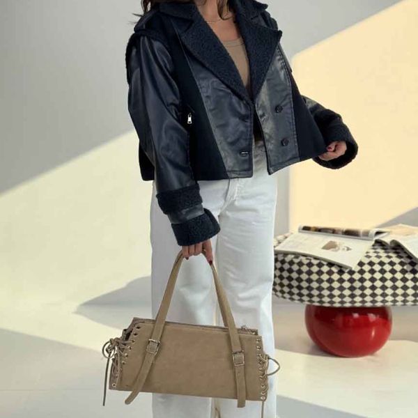 کت ترکیبی جیب زیپ کد 120406