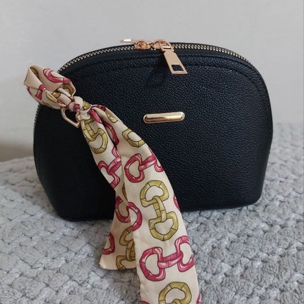 کیف رودوشی زنانه آویز دار کوچک کیف ترند کیف اسکارف دار زنانه دخترانه مینی