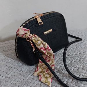 کیف رودوشی زنانه آویز دار کوچک کیف ترند کیف اسکارف دار زنانه دخترانه مینی