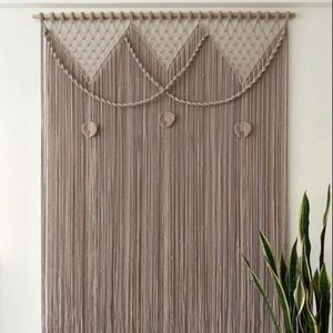 پرده مکرومه طرح روستیک