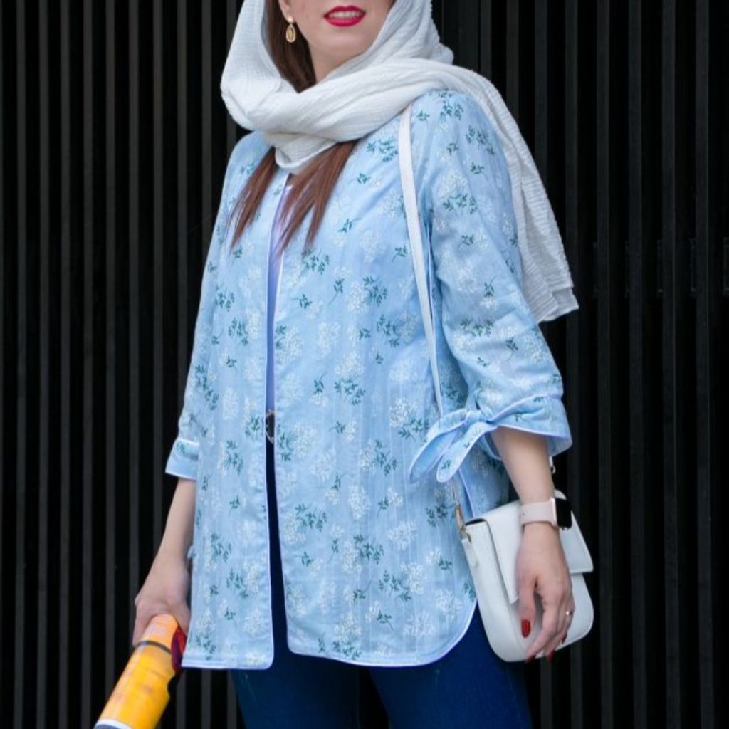 خرید آنلاین مانتو نخی پهلو باز