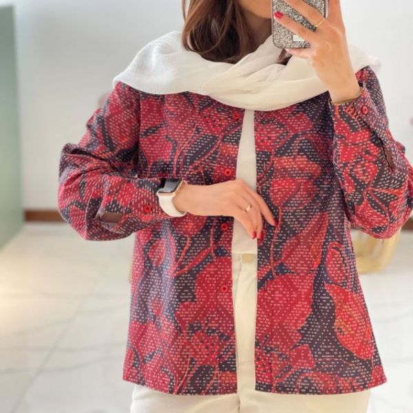 شومیز کتان پوپلین