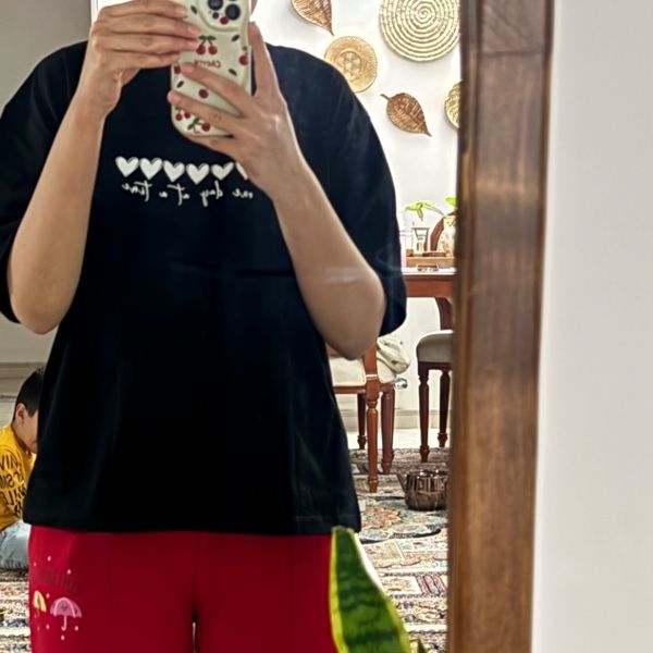 تیشرت باکسی کلاهدار