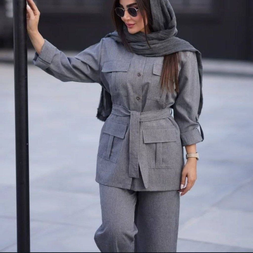 خرید اینترنتی مانتو و شلوار مدل کژال