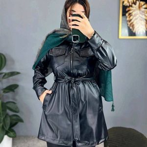 خرید انلاین مانتو چرم یاشین