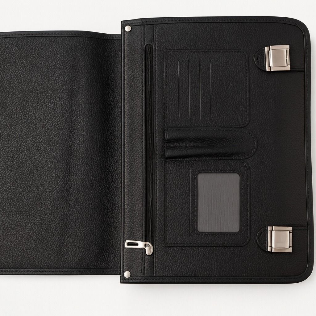 مشخصات کیف اداری چرم طبیعی گاوی