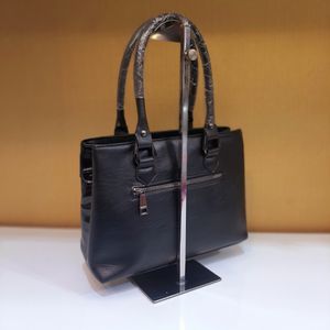 خرید اینترنتی کیف زنانه چرمی مشکی دو زیپ