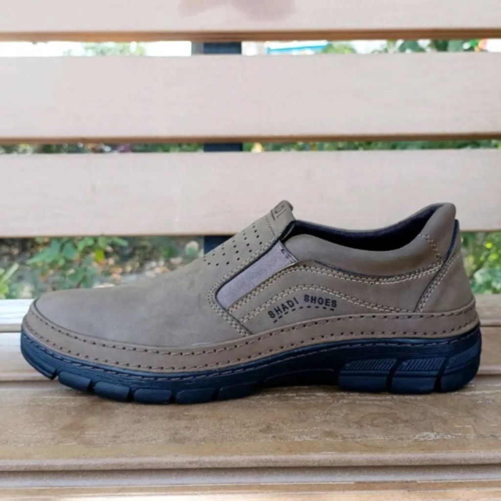 مشخصات کفش مردانه مناسب استفاده روزمره رنگ سدری مدل کشی سایز 40 تا 44