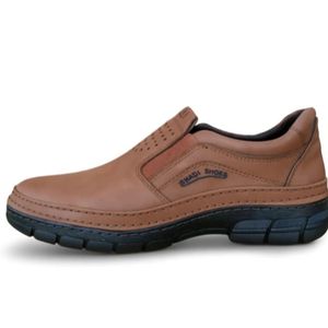 مشخصات کفش مردانه روزمره رنگ حنایی مدل کشی سایز 40 تا 44